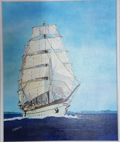 null LETOUCHE Louis (1924-2015)

"Le Gorch Fock, navire école allemand"

Huile sur...