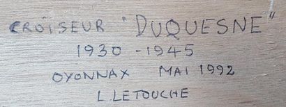 null LETOUCHE Louis (1924-2015)

"LeDuquesne, croiseur"

Huile sur toile marouflée...