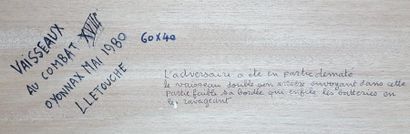 null LETOUCHE Louis (1924-2015)

"Vaisseaux au combat XVIIIème siècle"

Huile sur...