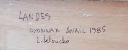 null LETOUCHE Louis (1924-2015)

Landes

Huile sur toile marouflée sur panneau, signée...