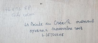 null LETOUCHE Louis (1924-2015)

La pointe du Créac'h ouessant

Huile sur toile marouflée...