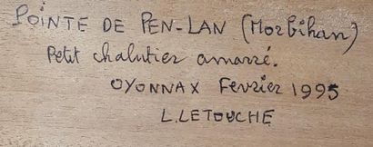 null LETOUCHE Louis (1924-2015)

"Pointe de Pen Lan, Morbihan"

Huile sur toile marouflée...