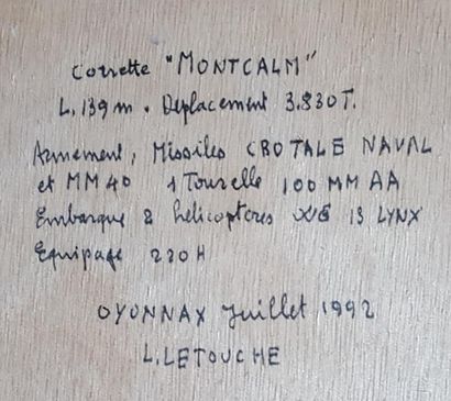 null LETOUCHE Louis (1924-2015)

"Corvette Montcalm"

Huile sur toile marouflée sur...