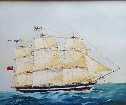null LETOUCHE Louis (1924-2015)

"Anglesey, clipper anglais"

Huile sur toile marouflée...
