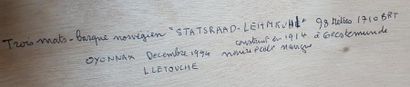 null LETOUCHE Louis (1924-2015)

"Statsraad Lehmkuhi, trois mats barque Norvegien"

Huile...