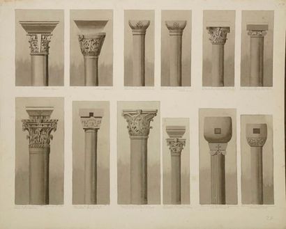 null RAYMOND Alexandre, 1872-1941, 

Types de colonnes et chapiteaux (Feuillets 73...