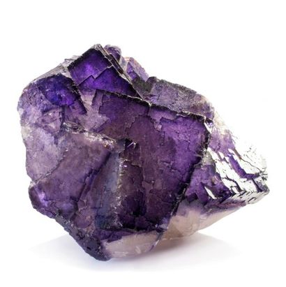 null Très jolie FLUORINE violette de Musquiz, Mexique : beaux cubes d'un violet soutenu,...