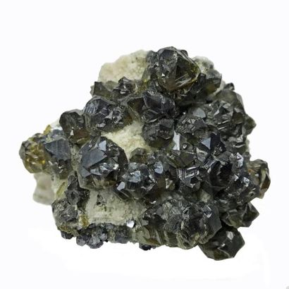 null BLENDE CLEOPHANE de Krushev Dol, Madan, Bulgarie (8 cm): cristaux centimétriques...