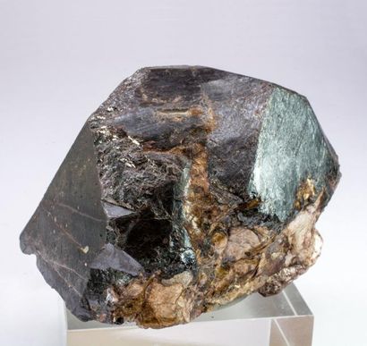 null Imposant RUTILE (10 cm, 500 g) de Graves Mountain, Georgia, USA : cristal brun...