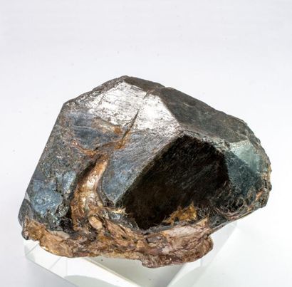 null Imposant RUTILE (10 cm, 500 g) de Graves Mountain, Georgia, USA : cristal brun...