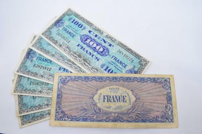 null [ Billet de banque ] [ France ] [ WW2 ]

Ensemble de sept billets de banque...