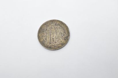 null [ Pièce en argent ] [ France ]

Pièce de 5 francs Hercule 1849 A. Usure. Poids...
