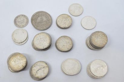 null [ FRANCE ] [ Pièce en argent ] [ 1 Franc ]

Lot composé de : 

- 6 pièces de...