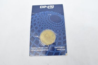 null [ Jeton ]

Expo '92 - Sevilla. 

Jeton en laiton dans son emballage. Discovery...