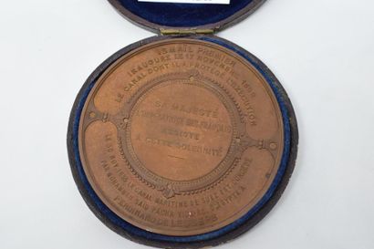 null [Canal de Suez] [Second Empire / Eugénie] [TROTIN G.]
Médaille en cuivre à patine...