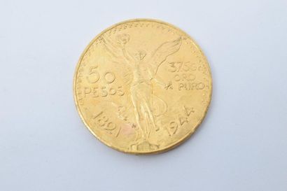 null [ Pièce en or ]



Pièce de 50 pesos 1944.

Avers

Un aigle perché sur un cactus...