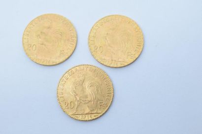 null [ Pièce en or ]



Trois pièces de 20 francs " Coq " avec tranche inscrite LIBERTE-EGALITE-FRATERNITE



(...