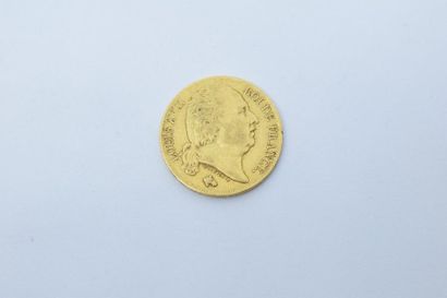 null 1 Pièce de 20 Francs or Louis XVIII, 1818, Paris.
