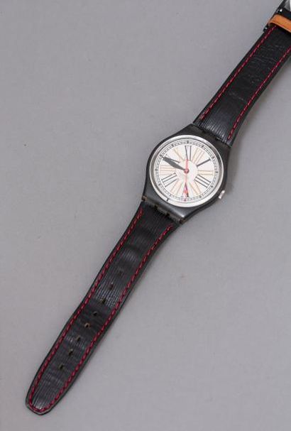 null Swatch

Montre bracelet à cadran rond, chiffres romains, mouvement à pile, bracelet...