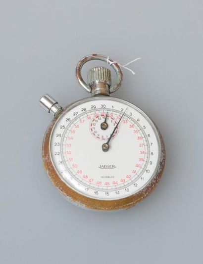 null JAEGER

Petit chronomètre de poche mono-poussoir en acier.

Diam : 4.5 cm 
...