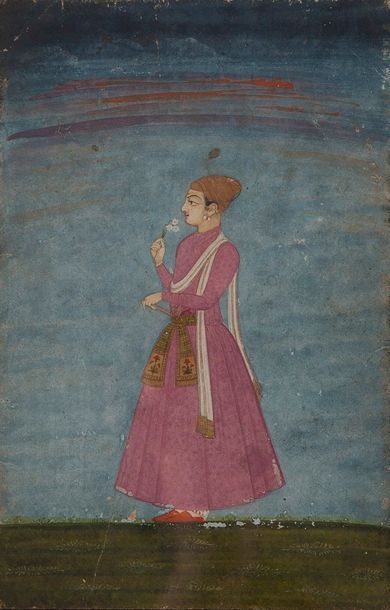 null Portrait de profil d'un prince moghol, Inde Art Moghol XVIIIème siècle

Gouache...