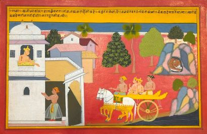 null ECOLE DE MEWAR, Rajasthan, (XVIIIeme siècle )

La déléguation se rend au palais...