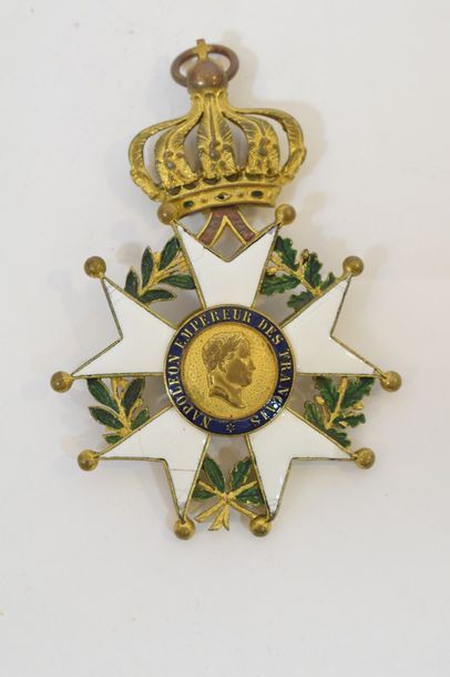null Etoile de Commandeur de la Légion d'honneur en bronze doré, époque Second Empire...