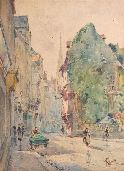 null LEVERD René, 1872-1938

Rue à Rouen - Place à Saint-Tropez

aquarelle, signée...