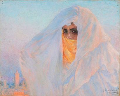 null LÉVY-DHURMER Lucien, 1865-1953
Orientale au voile, Marrakech
pastel sur papier...