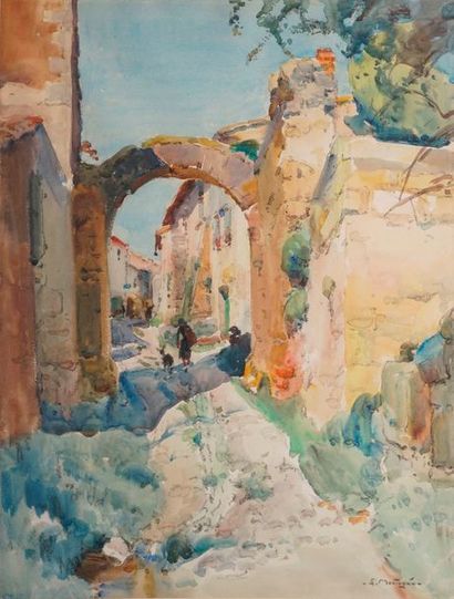 null MONTAGNÉ Louis Agricol, 1879-1960

Rue de village méditerranéen

aquarelle,...