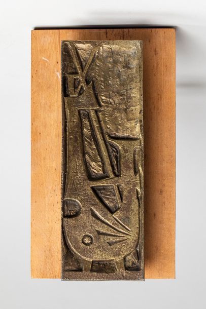 null LIBERAKI Aglaé, 1923-2015

Bateau

plaque en bas-relief en bronze à patine médaille...