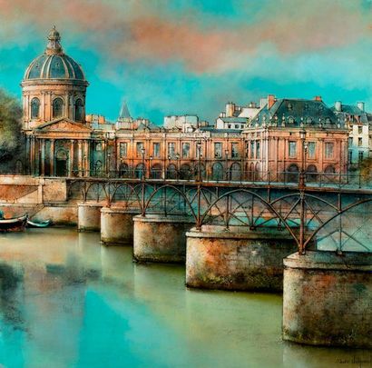 null CHAPAUD Marc, né en 1941

Le pont des Arts et l'Institut, Paris

huile sur toile,...
