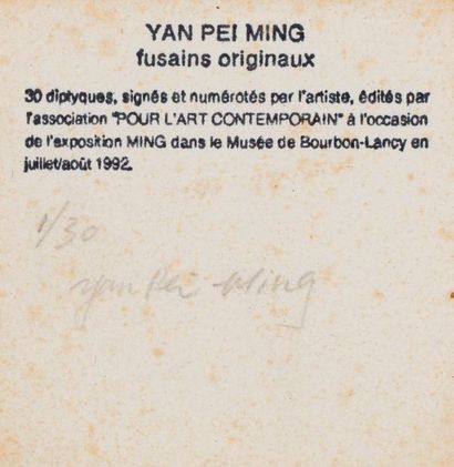 null YAN Pei-Ming, né en 1960

Visages

deux dessins au fusain présentés en diptyque...