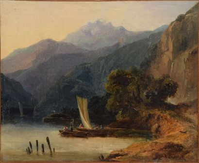 COIGNET Jules, 1798-1860

Lac de montagne...