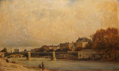 null DE PAPELEU Victor Eugène, 1810-1881

Le pont du Carrousel ou pont des Saints-Pères,...