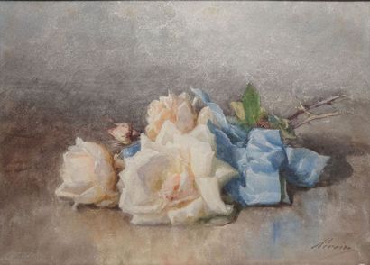 null RIVOIRE François, 1842-1919

Roses au ruban bleu

aquarelle, en bas à droite...