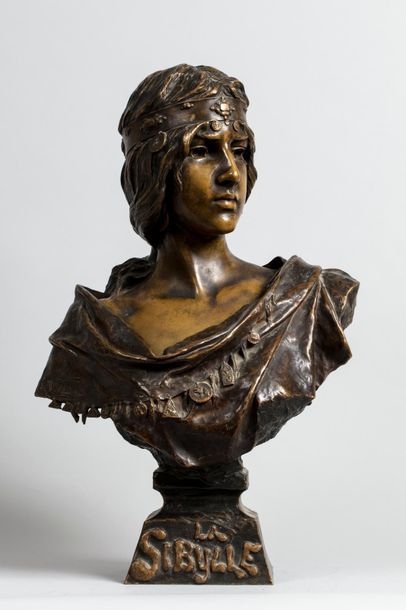 null VILLANIS Emmanuel, 1858-1914

La Sibylle

important buste en bronze à patine...