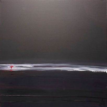 ALAUX Laurence ALAUX Laurence, née en 1965, 

Point rouge

peinture sur toile, monogrammée...