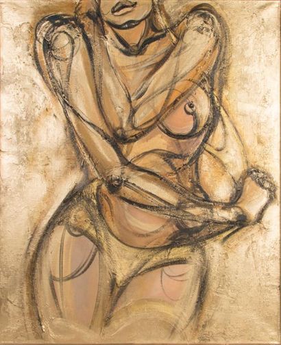 G-Artpaint Giulnara FATULLAEVA, dite G-Artpaint, né en 1990

Femme nue

Huile sur...