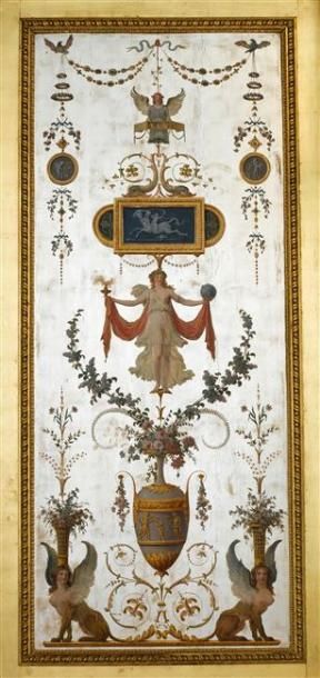 null Décoration murale imprimée d'après le boudoir de Marie-Antoinette à Fontainebleau...