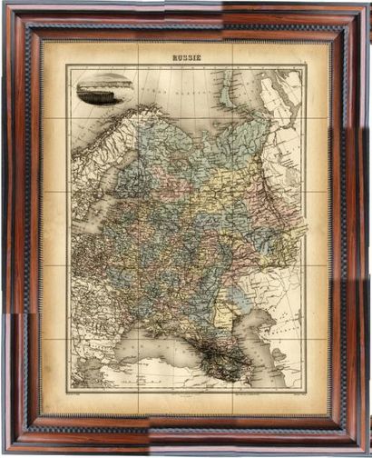 null Carte de la Russie, Nouvel Atlas illustré Géographie Universelle, Paris 1900...