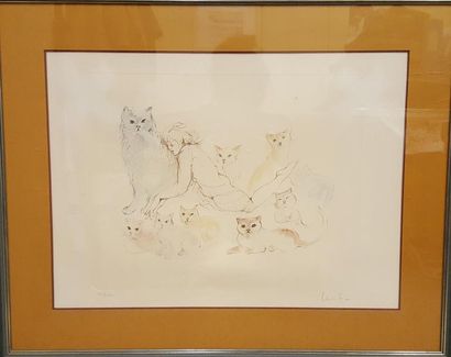 null FINI Léonor (1907-1996)

Femme au chat 

Lithographie signée en bas à droite...
