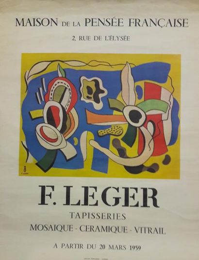 null LEGER Fernand, d'après 

Affiche d'exposition à la Maison de la Pensée française.

Planche...