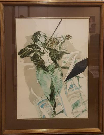 null WEISBUCH Claude (1927-2014)

Le violiniste 

Lithographie signée en bas à droite,...