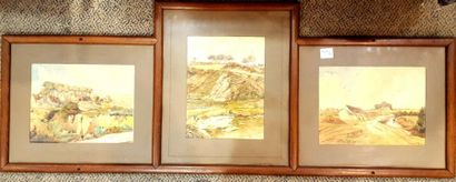 null ALLARD F. (XXème siècle)

Paysages

Trois aquarelles sous un même encadrement...