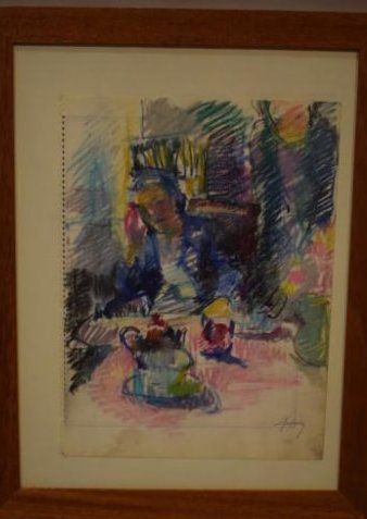 null KAEHRLING Suzanne, 1902-1985, 

L'heure du thé

dessin aux pastels gras sur...