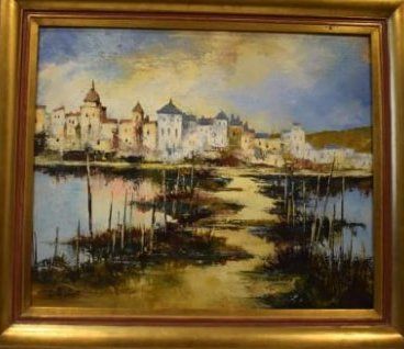 null AMIOT Jean, né en 1920, 

Calme du matin, Bretagne 1988

huile sur toile, signée...