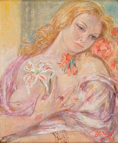 null BRAIG Paul, 1906-1972, 

Marilena, 1968, 

peinture sur papier marouflé sur...