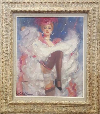 null GARRY Charley (1891-1973)

Danseuse de French Cancan

Huile sur toile, signée...