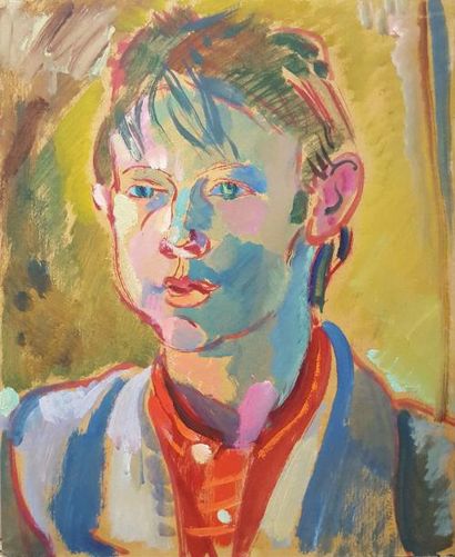 null GAZOUKINE Valéry (1951) 

Portrait 

Huile sur carton 

45 x 37 cm 